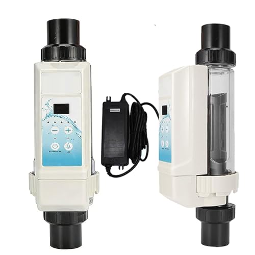 Giuggiolared Generador de Sal, sis-Tema de Agua Salada para Piscinas con electrolisis Salada, Electrólisis de Limpieza automática Clorador de Sal para Piscina, SPA EC-8