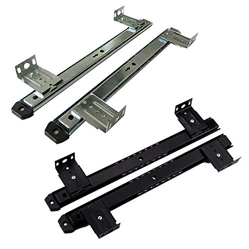 L-DREAM Heavy Duty Ball Bearing Slides 14inch Keyboard Shelf Runners for Adjustable Under Desk Drawer Slides, for Computer Keyboard Tray Slides, Cabinet Drawer Runners 2 Pieces