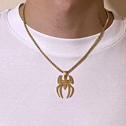 Image of Tapp Collections Stainless Steel Superhero Pendant Necklace