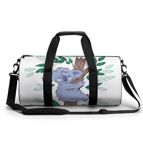 Sac week-end ours koala 45cm résistant pour sport et gym