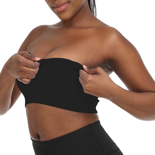 Zimcti Strapless Bras for Women Comfortable Non-Slip Silicone Bandeau Bra Seamless Tube to Bralette4