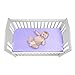 GUNTAIL 2 Pack Satin Soft Crib Sheet for Baby with Sensitive Hair Silky Baby Mattress Sheet Pink and Violet Unisex 52’’x28’’x8’’ Fitted Sheets