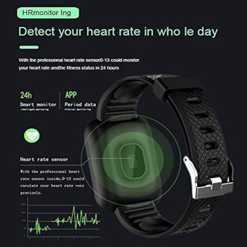 Image of AJO Smart Watch ID116 for Touchscreen Smart Watch, Screen, Pedometer, Sedentary Reminder, Sleep Monitor, Instant Notification, Anti-Lost, for Android & iOS - Black