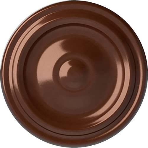 Image of 9 5 /8 inchOD x 1 1 /8 inchP Maria Ceiling Medallion (Fits Canopies up to 1 3 /4 inch), Copper Penny