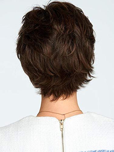 Voltage Avg Cap Wig Color R1416T BUTTERED TOAST - Raquel Welch Wigs Short Textured Layers Wispy Bangs Synthetic Women's Memory Capless Flared Neckline Bundle with MaxWigs Hairloss Booklet