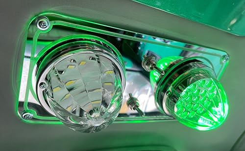 Luces LED azules estilo marco para Peterbilt 389 379 miniatura 1