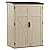Suncast 54 Cubic Feet Vertical Storage Shed with Durable Plastic Construction, Multiple Wall Panels and Ample Space for Outdoor Storage