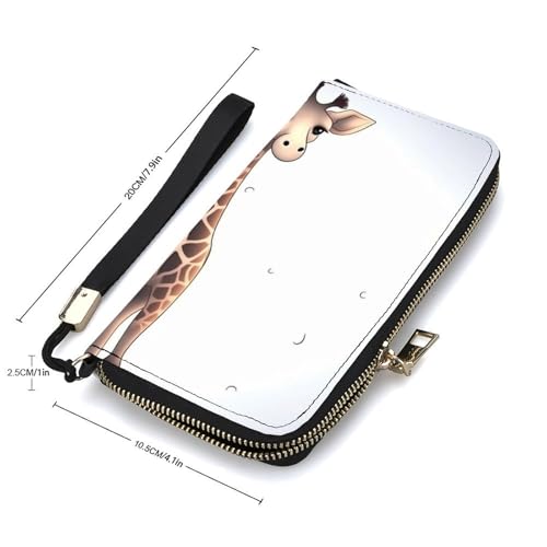 Cute Giraffe Wallet, Elegant Wristlet Wallet with Multi-Card Slots, PU Leather Long Purse for Women, Men2