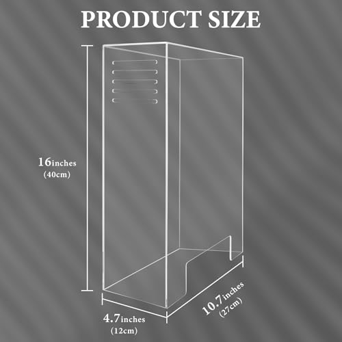 Image of Geekria Acrylic Dust Cover Compatible with Sony PlayStation 5, PS5 Slim, PS5 Pro Console, Anti Scratch Waterproof Protective Display Case (Clear)