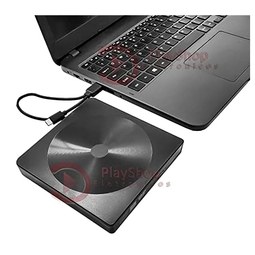 Gravador E Leitor Dvd Cd Externo Usb 3.0 e Conector Tipo C Alta Velocidade 5gbps Preto