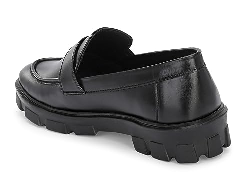 Image of MACTREE Men's Polyurethane (PU) Chunky Sole High Heel Loafers