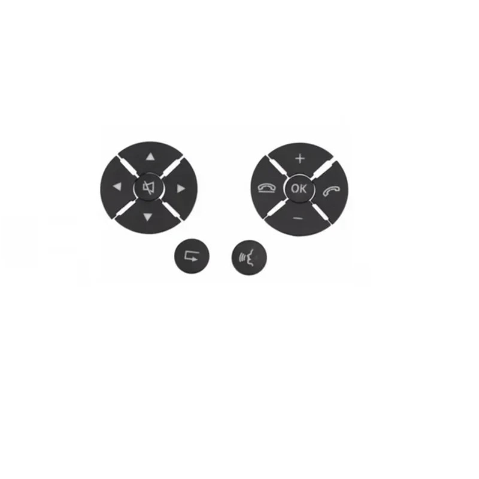 Button Repair Stickers Compatible with Benz for E Class for W204 W212 Car Steering Wheel Button Door Unlock Memory Window Lift Sticker(Black,Size2)