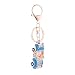 Produktbild Bangle009 Fashion Strass eingelegten Decor KFZ Schlüssel Kette Ring Tasche Wallet Aufhängen Schlüsselanhänger, blau