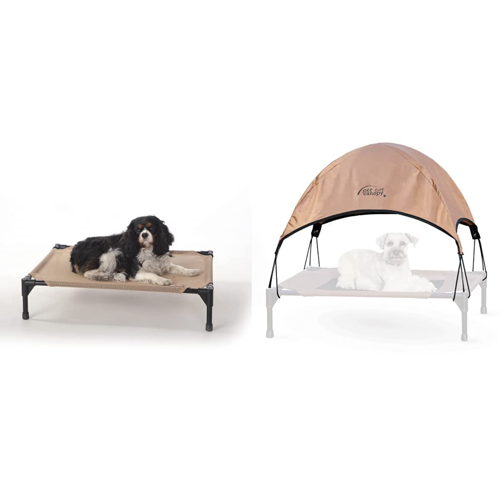 K&H PET PRODUCTS Original Pet Cot Elevated Dog Bed & Cot Canopy for