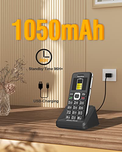 Easyfone T200 4G Easy-To-Use Cell Phone | Unlocked For T-Mobile, Metro, Tello, Speedtalk, And Redpocket(At&T) | Gsm Unlocked Mobile Phone With Sos Button And Charging Dock #TOP5