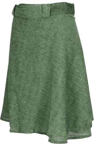 GURU SHOP Leichter Wickelrock, Boho Baumwoll-Sommerrock -…