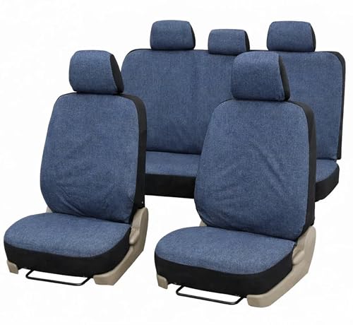 Auto Accessori Lupex - Fundas Jarapas Coche Universales para Asientos Modelo Zip, Fabricadas en Italia, Juego de Fundas para Asientos Delanteros y Traseros, Respaldo Trasero con 2 Cremalleras