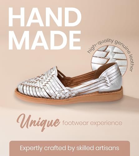 Image of Macarena Collection Womens Shoes Leather Sandals for Women | Huarache Handmade Mexican Sandals | Comfortable & Stylish Womens Sandals 4150