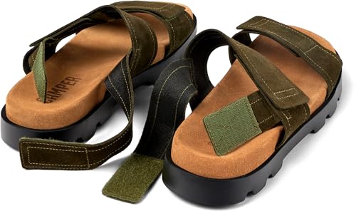 Sandalia de 2 correas Camper Brutus Sandal K100777 de hombre en color negro 4
