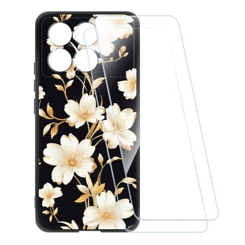ESACMOT �v�����g�P�[�X + 2�������K���X�t�B���� Xiaomi Poco X6 Pro 5G �Ƃ̌݊�������, �Ռ��z���\�t�g�J�o�[ HD�N���A (���F�̉�)
