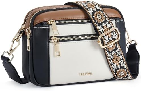 Telenaレディースショルダーバッグミニショルダーバッグおしゃれベジタリアンレザー調節ショルダーストラップ