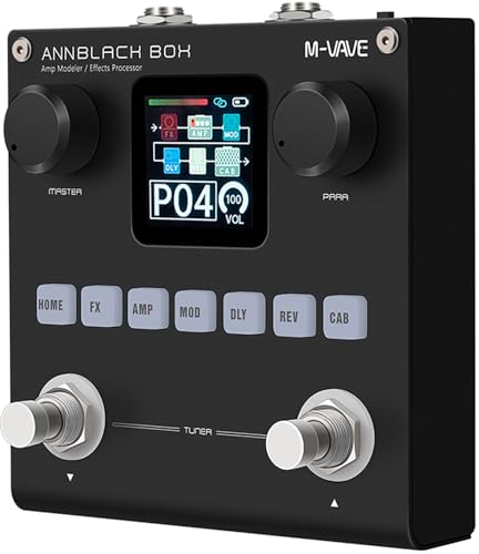 4. Suono di alta qualità: dotato della tecnologia avanzata di elaborazione del segnale digitale, il pedale multi-effetto M-VAVE offre una qualità del suono impeccabile. Ogni effetto è accuratamente progettato per preservare l'integrità del suono della chitarra. Supporta la musica wireless BT, la funzione di monitoraggio delle cuffie, la scheda audio del computer, ecc.
