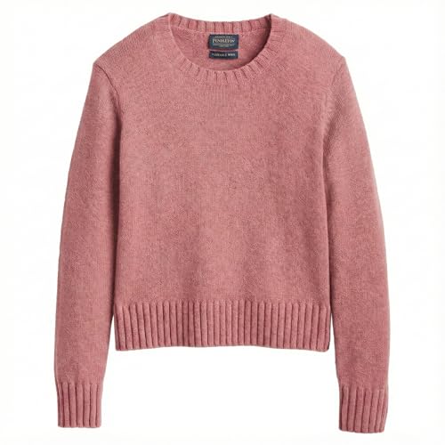 Image of Pendleton Women's Shetland Crew, 100% Soft Knit Wool Pullover, Classic Crewneck, Relaxed Fit, Comfortable Long-Sleeve Top