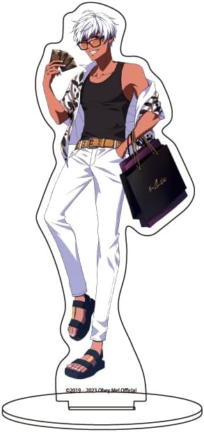 A3 Obey Me! 51 Mamon Summer Clothes Ver. [Illustrated Illustration] Character Acrylic Figure, H5.9 x W 5.9 inches (150 x 150 mm) ZACF-OBM-51