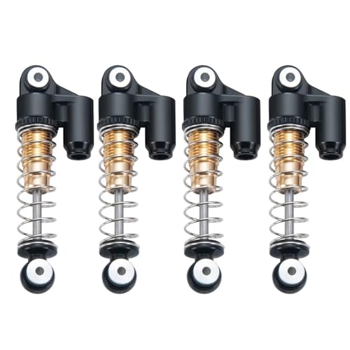 Amortisseur RC pour Axial SCX24 Deadbolt JLU Gladiator en aluminium jaune