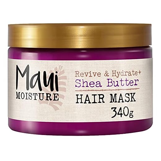 Maui Moisture, Mascarilla para Pelo Seco y Maltratado, Revitaliza e Hidrata, con Manteca de Karité, 340 g