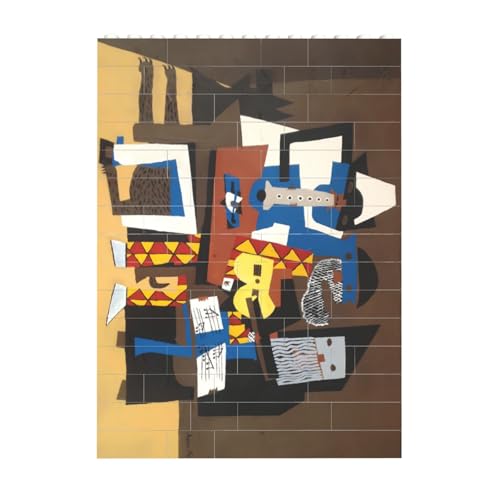 Pablo PicassopuEsJ\̑ȂƂ̍im3l̉yƁn ςݖ؃pY mߋ WO\[pY  l q NX}X a 10.3cm x 14.1cm