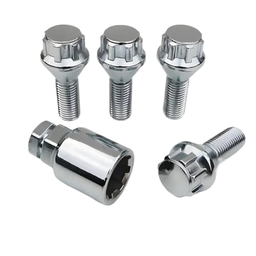 Pernos de rueda de bloqueo M12x1.5 antirrobo con asiento cónico para llantas Serie 3