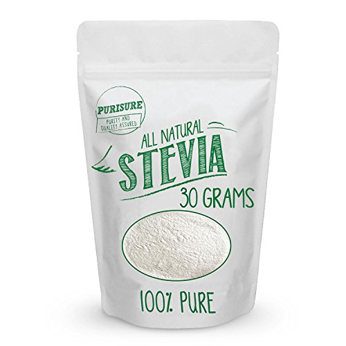 All Natural Stevia Powder 30g (203 Servings), Highly Concentrated Pure Extract, No Fillers, Additives or Artificial Ingredients, Zero-Calorie Sweetener, Best Sugar Substitute