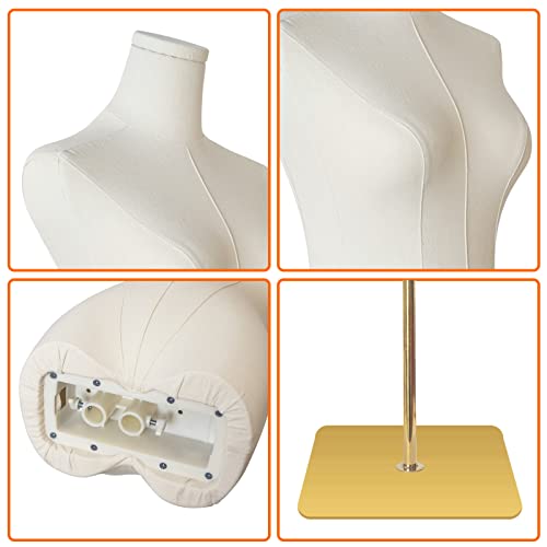 image for SHAREWIN Female Mannequin Torso Women Dress Forms for Sewing Manicaneq