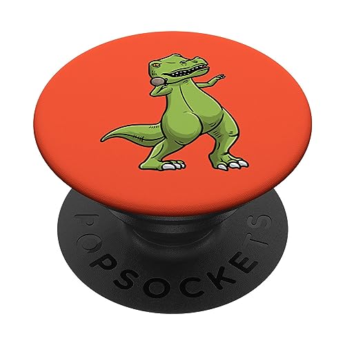 Lanzador de tiro con forma de dinosaurio para atletas de atletismo PopSockets PopGrip Intercambiable