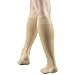 Truform 30-40 mmHg Compression Stockings for Men and Women, Knee High Length, Closed Toe, Beige, Large