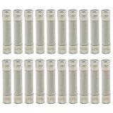 Hxchen 20Pcs 20A 250V Ceramic Fuse 6x30mm Cartridge Fast Blow Tube for Power Strip Experiment Circui