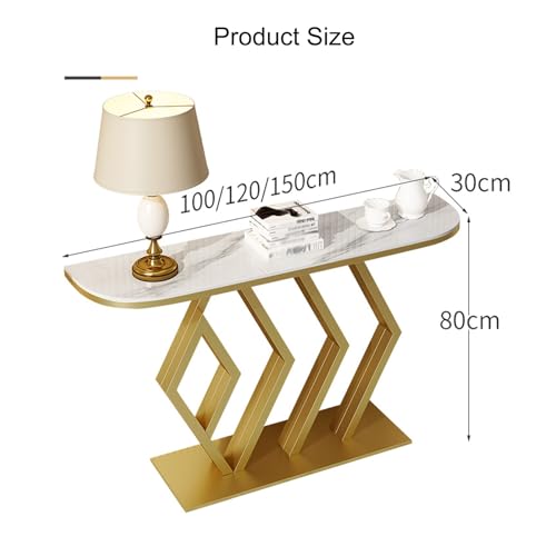 Mesa de entrada de acento larga y estrecha ideal para decorar el recibidor de casa 3