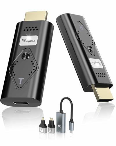 Image of TONGTION Wireless HDMI Extender, Wireless HDMI Transmitter and Receiver, 2.4/5GHz Plug & Play, for Streaming Video and Audio to Monitor from Laptop/Pc/Tv Box(1080P-NEW)