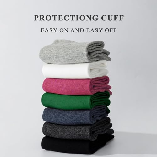 J-BOX Men's Cotton Crew Socks-Wicking Black Dress Socks, Anti-Odor&Breathable for Business/Casual, Size 9-154