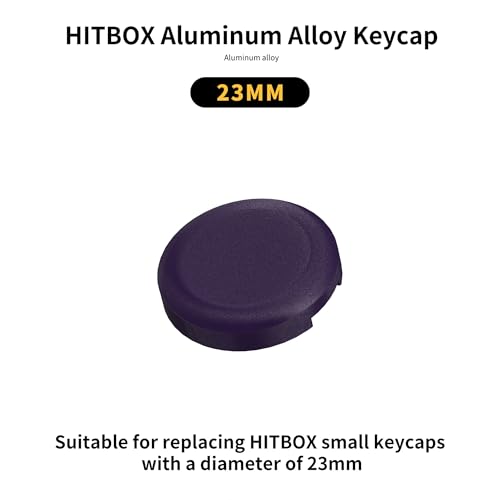 Image of Leverless Controller Keycaps Replacement Button Caps,4PCS 23mm Arcade Replacement Hitbox Button Caps for Mechanical PushButtons,Caps for TTC /Cherry /Akko Switches Caps(Purple)