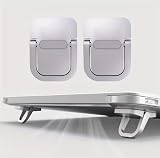 Adjustable Laptop Stand, Portable Laptop Riser, Laptop Stand for Desk Foldable, Ergonomic Computer Notebook Holder, Office Desk Accessories- Silver
