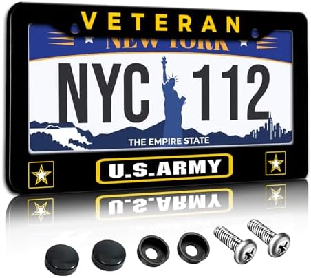 LN04 - USN Air Warfare Aviation Specialist Insignia License Plate - Made In USA - Navy/Silver - Foto 11