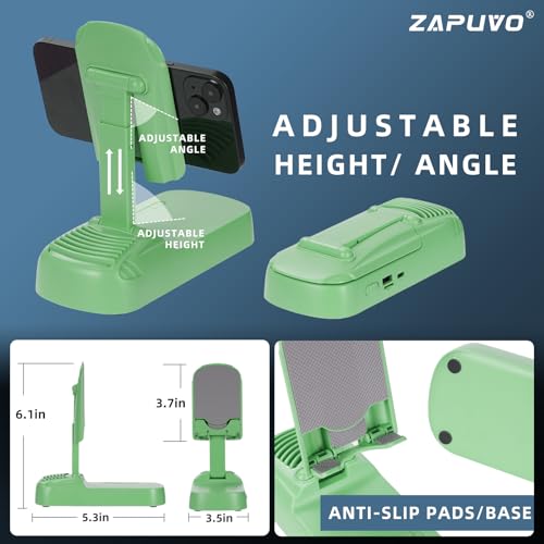 ZAPUVO Cell Phone Stand with Wireless Bluetooth Speaker, Dad Gifts for Christmas Xmas from Daughter Son Kids, Gifts for Men Husband Anniversary Birthday, Stocking Stuffers Cool Tech Gadgets for Him