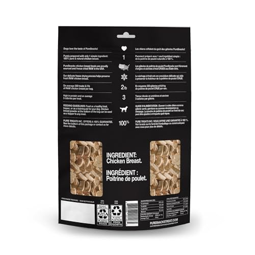 PureSnacks Freeze Dried Chicken Breast Dog Treats 9.2oz (261g) | 1 Ingredient | Freeze Dried in The USA | Packaged and Prepared in Canada image 7