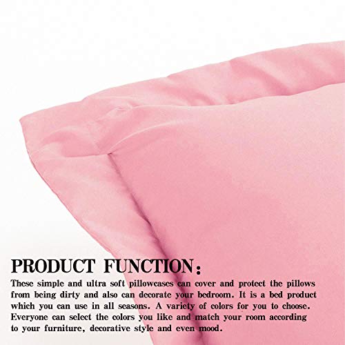 NTBAY 2 Pack 100% Brushed Microfiber Oxford Pillowcases, 1800 Super Soft and Cozy, Wrinkle, Fade - Image 2