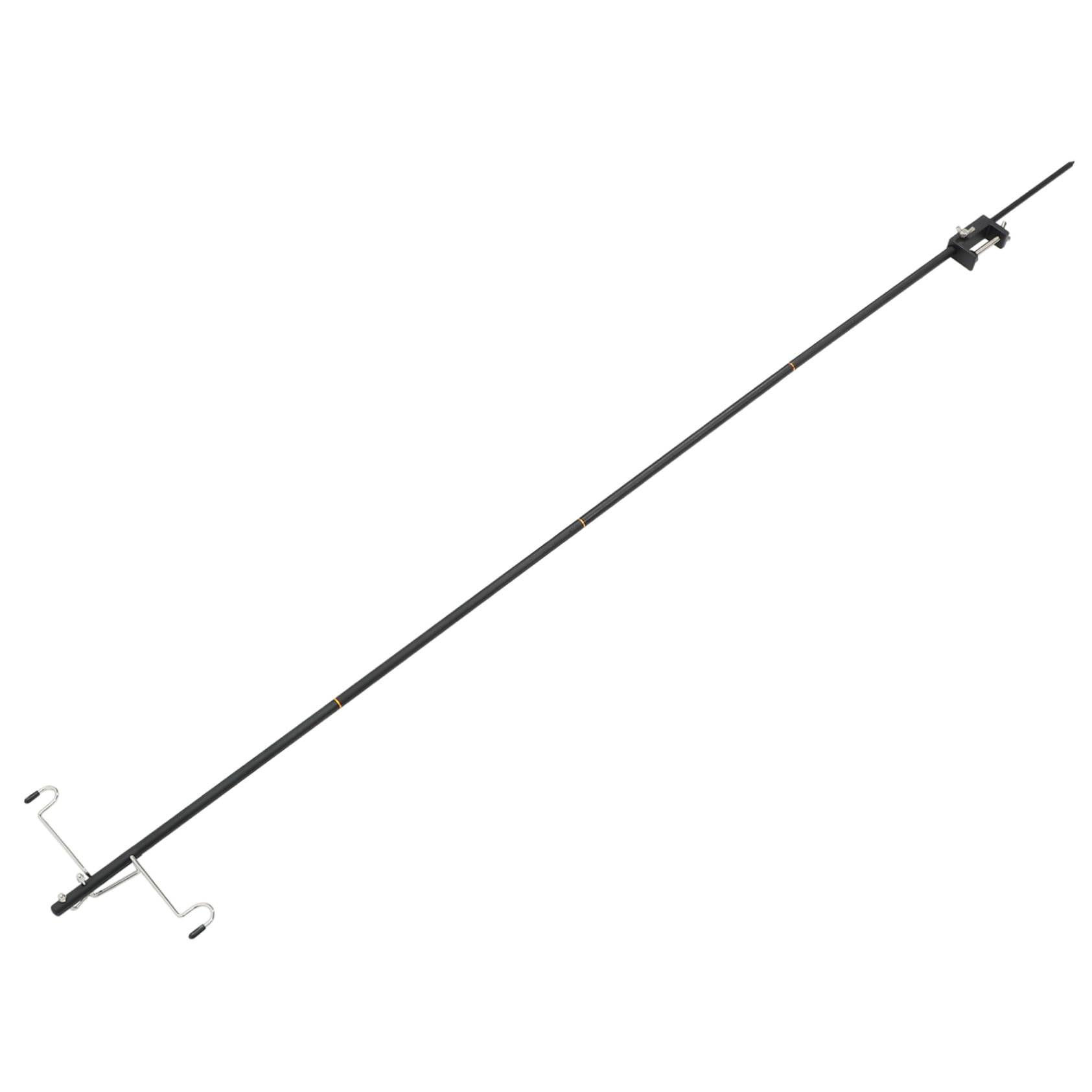 SUPVOX Aluminum Alloy Portable Light Pole Outdoor Lamp Rack Double Hooks Camping Lantern Pole for Hiking