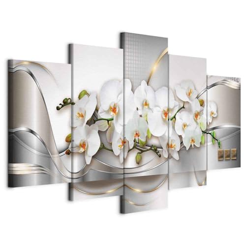 Tableau abstrait vagues fleurs pour illuminer votre décoration murale