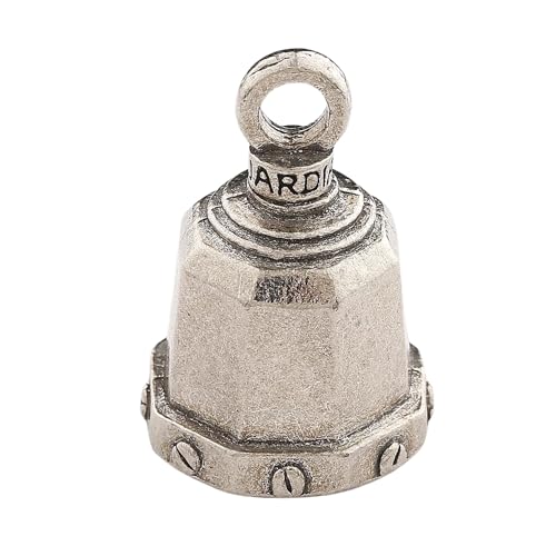 Image of Guardian Bell Good Luck Bell w /Keyring & Black Velvet Gift Bag | Motorcycle Bell | Lead-Free Pewter | Made in USA