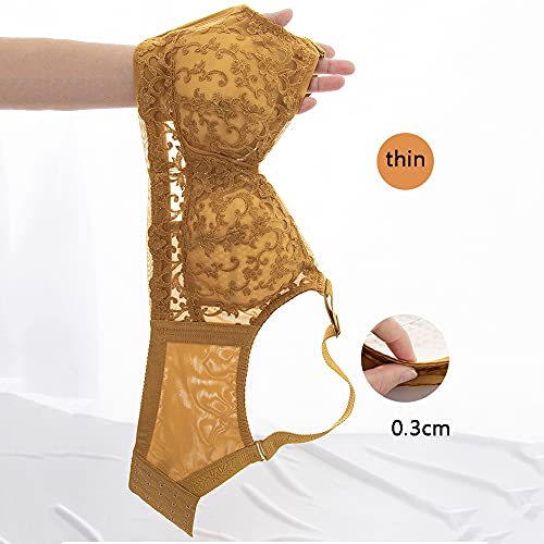 Couverture complète de la poitrine en dentelle or 90E